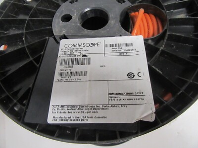 1000 ft CommScope RG6 F677TSEF XP Tri-Shield Orange Flooded Coax