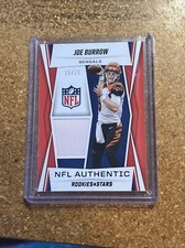 2021 Panini Rookies & Stars NFL Authentic Jersey Patch # NA-JB Joe Burrow 18/25