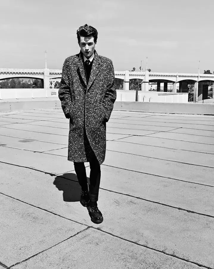 Saint Laurent Paris FW14 TWEED Coat Size 48 Kanye West RARE eBay
