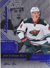 2016-17 Fleer Showcase Joel Eriksson EK 199 Rookie BLUE ICE Flair Minnesota Wild