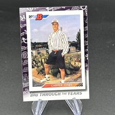 2021 Topps Through the Years Atlanta Braves Baseball Card #TTY26 Chipper Jones