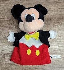 Vintage Mattel Mickey Mouse Plush Hand Puppet Walt Disney World Disneyland