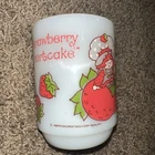 Vintage Anchor Hocking Strawberry Shortcake Milk Glass Mug 1980