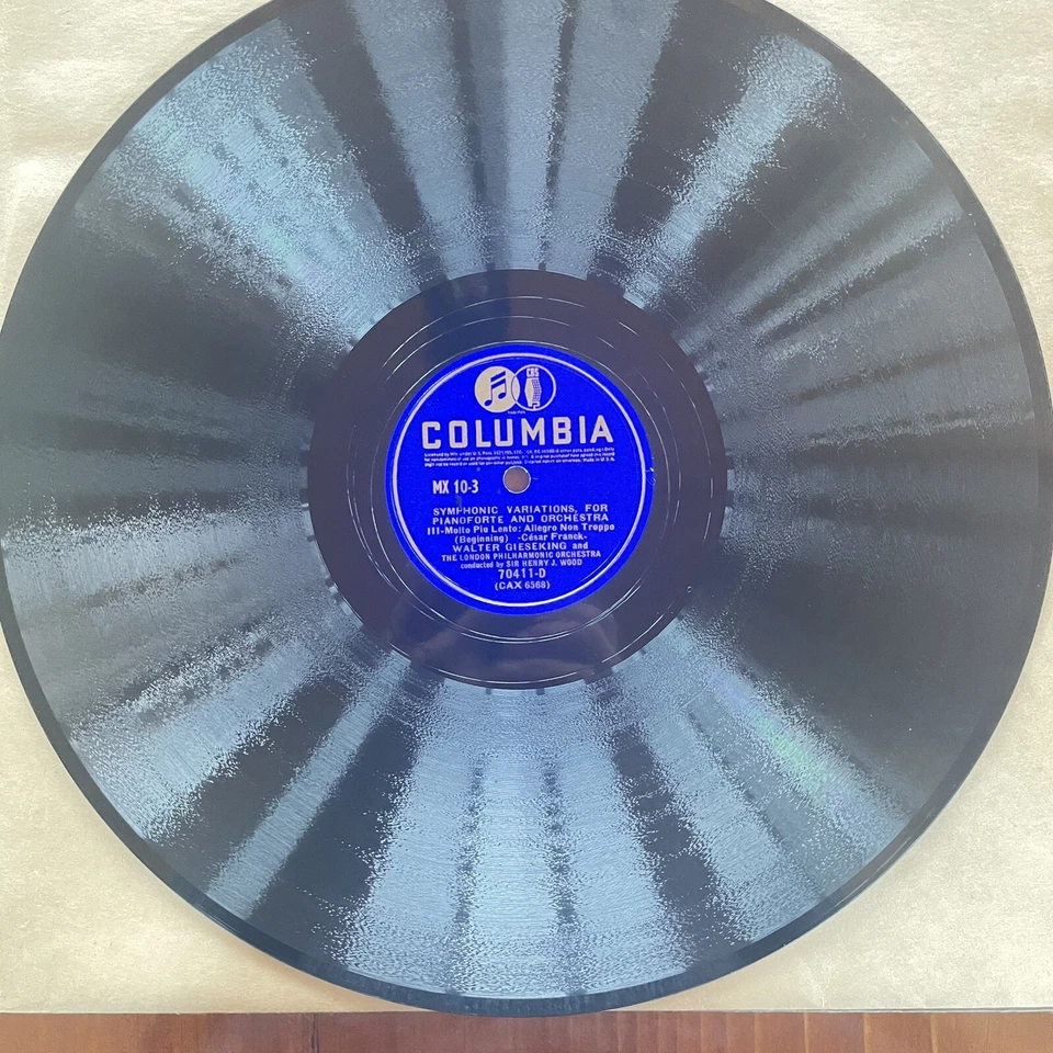 Vintage Columbia Masterworks Set Variations Symphonies. Franck. 1941. Set X-10 Foto 4 de 4