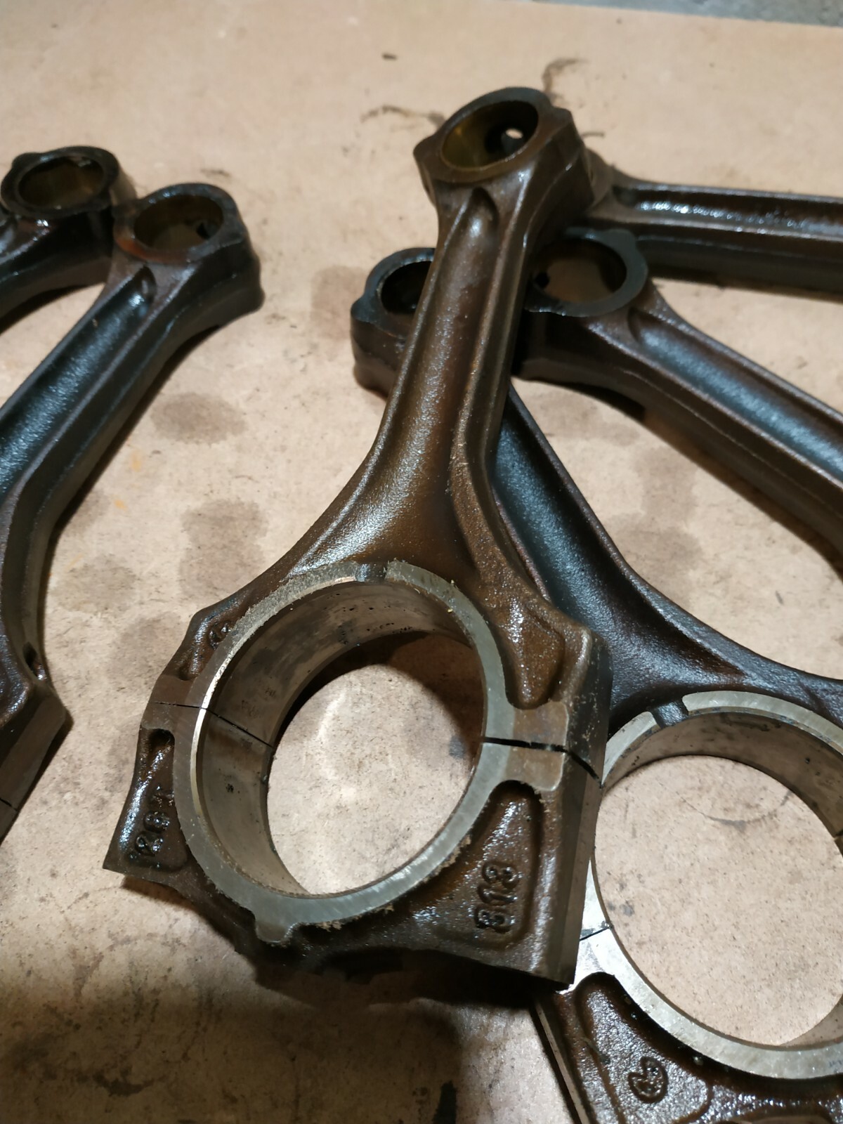 6 x BMW E46 330i E39 530i M54 3.0 M54B30 CONNECTING RODS ROD CONROD OEM