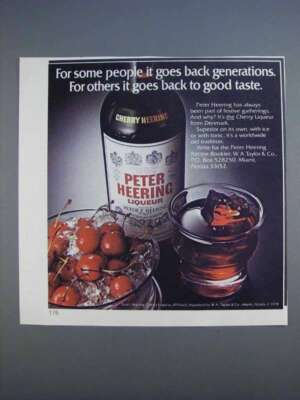 1980 Peter Heering Liqueur Ad - Back Generations
