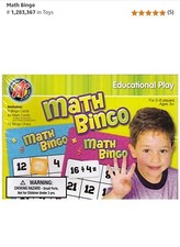 Creative Edge Math Bingo Educational Play Game Ages 5 Brand New Sealef