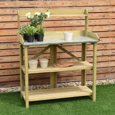 HYGRAD BUILT TO SURVIVAL 3 Ebenen Holz Blumenerde Pflanzung Outdoor Garten Werkbank