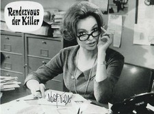 Nadja Tiller "Rendezvous der Killer" Autogramm signed 20x28 cm Bild s/w