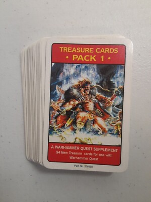 Complete Treasure Pack 1 + Cover Card, Games Workshop, Warhammer Quest 1995  deck | eBay