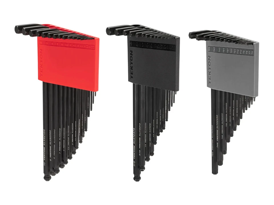 Tekton Ball End Hex And Star L-Key Set, 0.050-3/8 Inch, 1.3-10 Mm, T6-T50 - Image 2 of 4