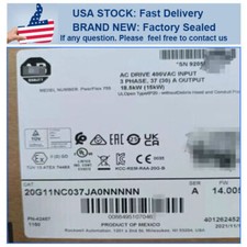 Allen-Bradley 20G11NC037JA0NNNNN PowerFlex 755 AC Drive New Sealed Free Ship US