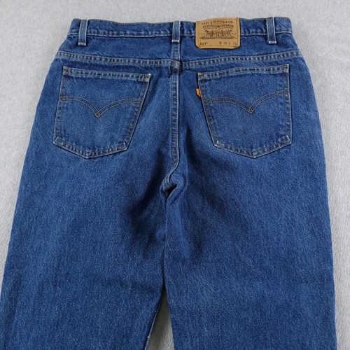 Vintage Levis 517 Jeans Herren 33X30 Bootcut 90er Orange Tab Made in USA Etikett 36X30 - Bild 11 von 14