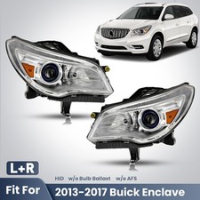 For 2013-2017 Buick Enclave Hidxenon Headlight Wo Afs Wo Bulb Leftright Pair