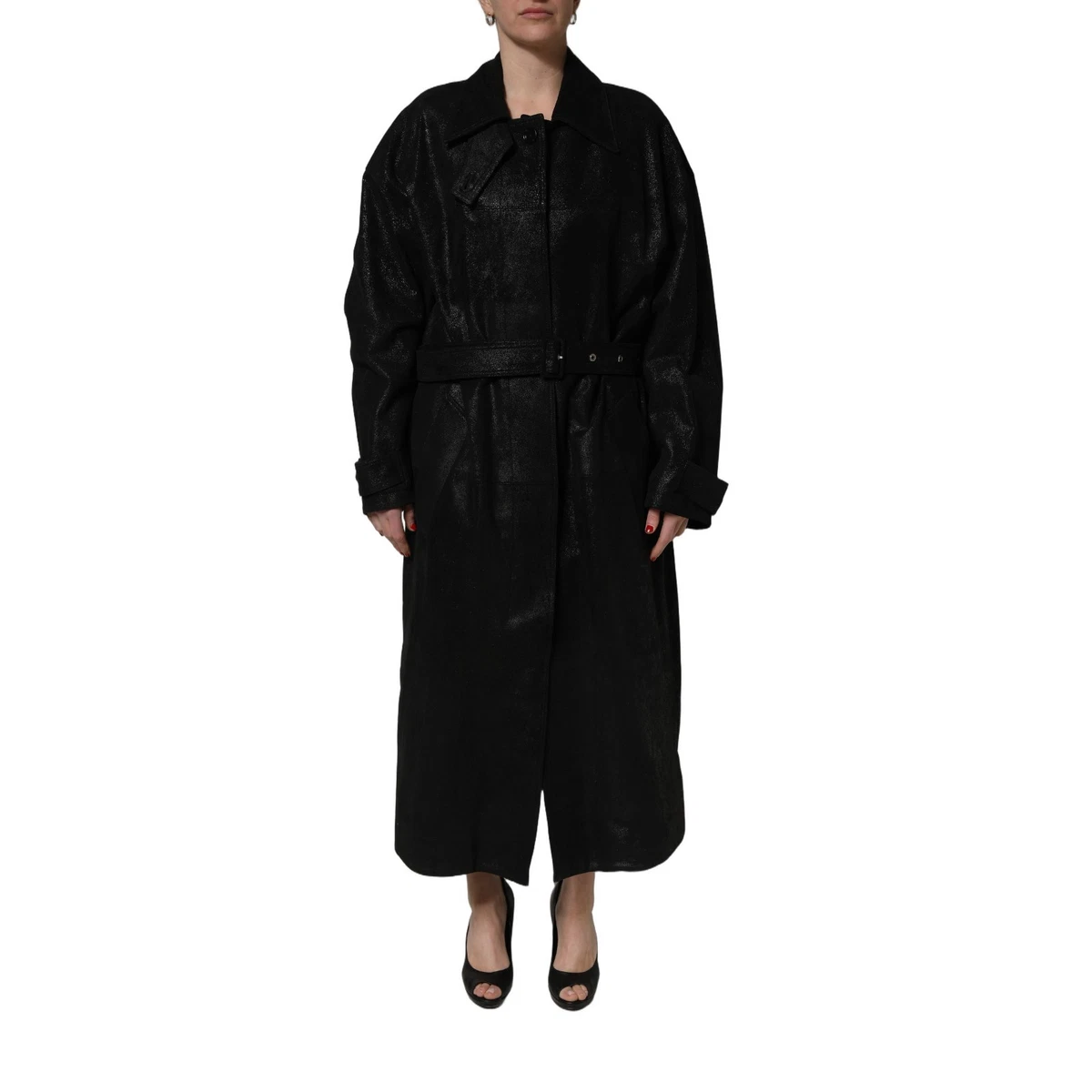 Dolce&Gabbana Leather Outer Shell Coats, Jackets & Vests Trench