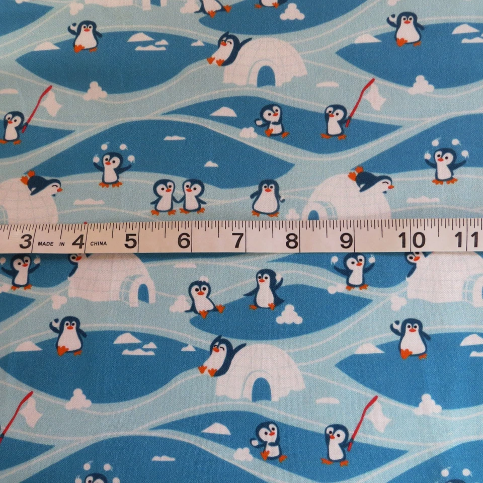 ~ Por jarda, Zooville, Camp Penguin Polar ~US$ 3,99 envio QUALQUER quantidade de tecido - Imagem 2 de 4