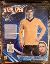 STAR TREK Captain Kirk Cosplay Uniform   Rubie  s Costume Adult Large - NEW 