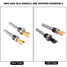 2Pcs/Set Dovetail Bit Joint Router With Bearing Woodworking Milling Cutter