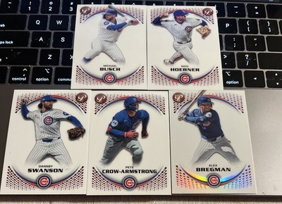 Topps 2026 Pristine Chicago Cubs Lot of 5  Busch PCA Hoerner Swanson Bregman