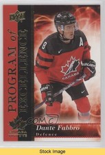 2018 Upper Deck Team Canada Juniors Program of Excellence Dante Fabbro READ t4m