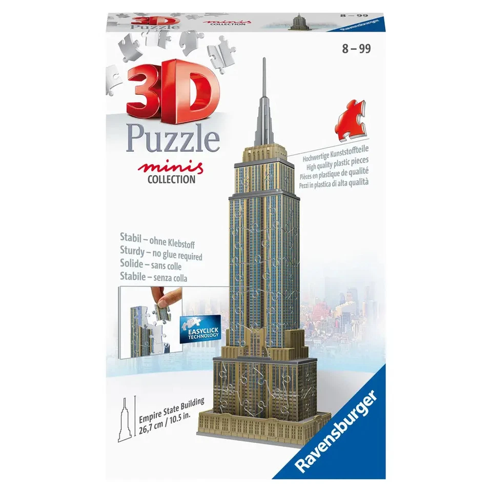 RAVENSBURGER Puzzle Ravensburger 3D Puzzle 11271 Mini Empire State Building 54 P