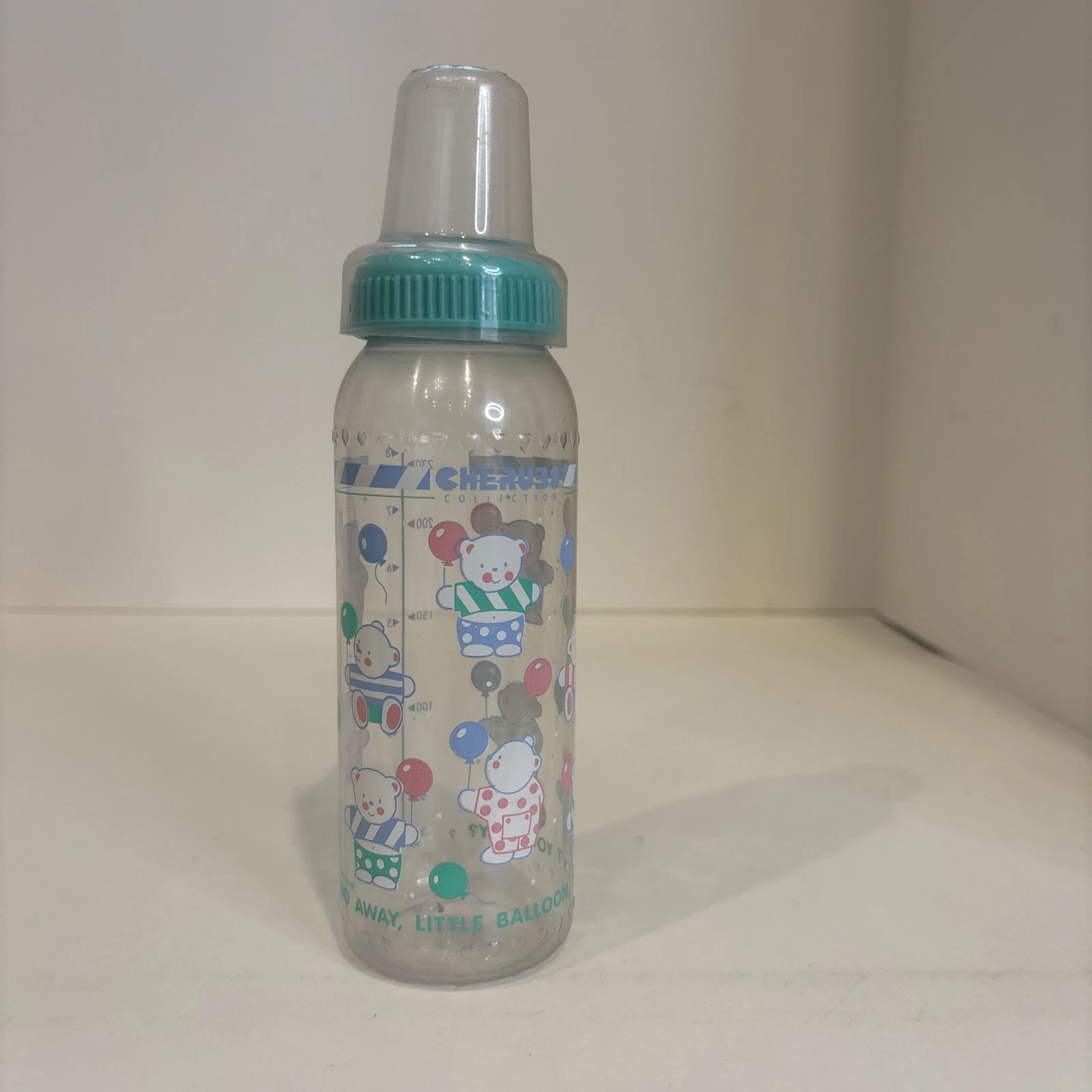 RARE VTG 1992 Playtex Cherubs Teal Balloon bear Decorated Baby Bottle 8oz
Opens in a new window or t