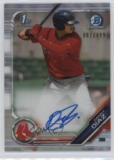 2019 Bowman Chrome Prospects Auto Refractor 192/499 Danny Diaz #CPA-DD Auto ex0