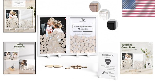 Personalized Wedding Guest Book Alternative - 160 Hearts for Cherished Memories - Picture 2 of 11