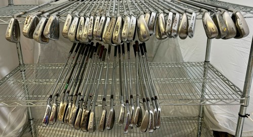 Wholesale Lot of 50 Golf Clubs - Assorted Single Irons and Wedges.