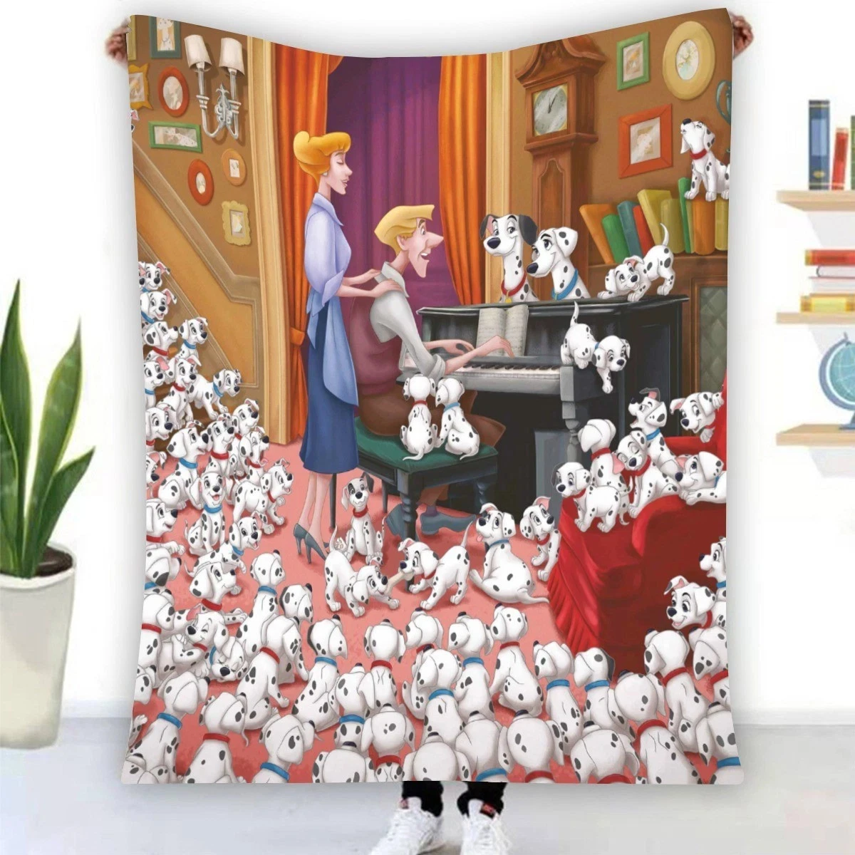 Disney 101 Dalmatians Soft Warm Single-Side Printing Fleece Blanket