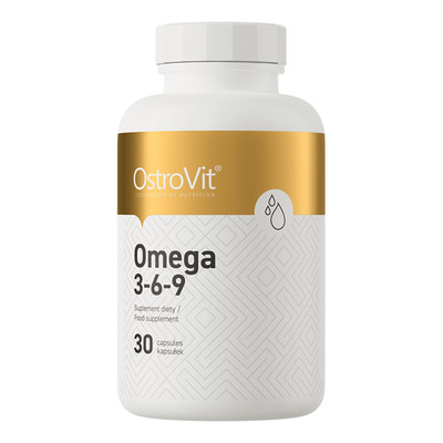 OstroVit Omega 369 30 Softgels Fischöl EPA DHA ALA LA OA Vitamin E Premium PlusX