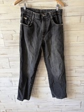 South Pole Boys Kids Youth Jeans Black Denim Y2K 2000s Sz 16 Vintage Baggy