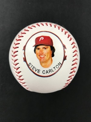FOTOBALL Cooperstown Collection PA Phillies Steve Carlton Stats Collectible Ball
