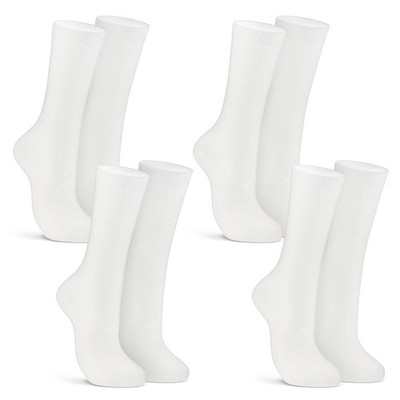 Silk Liner Socks Ultra Lightweight Hiking Liners Calf Sweat Absorb 4 Pairs