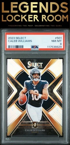 2023 Panini Select #501 Caleb Williams PSA 8