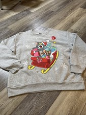Tom and Jerry Light-Up Christmas Pullover Size Large 11-13