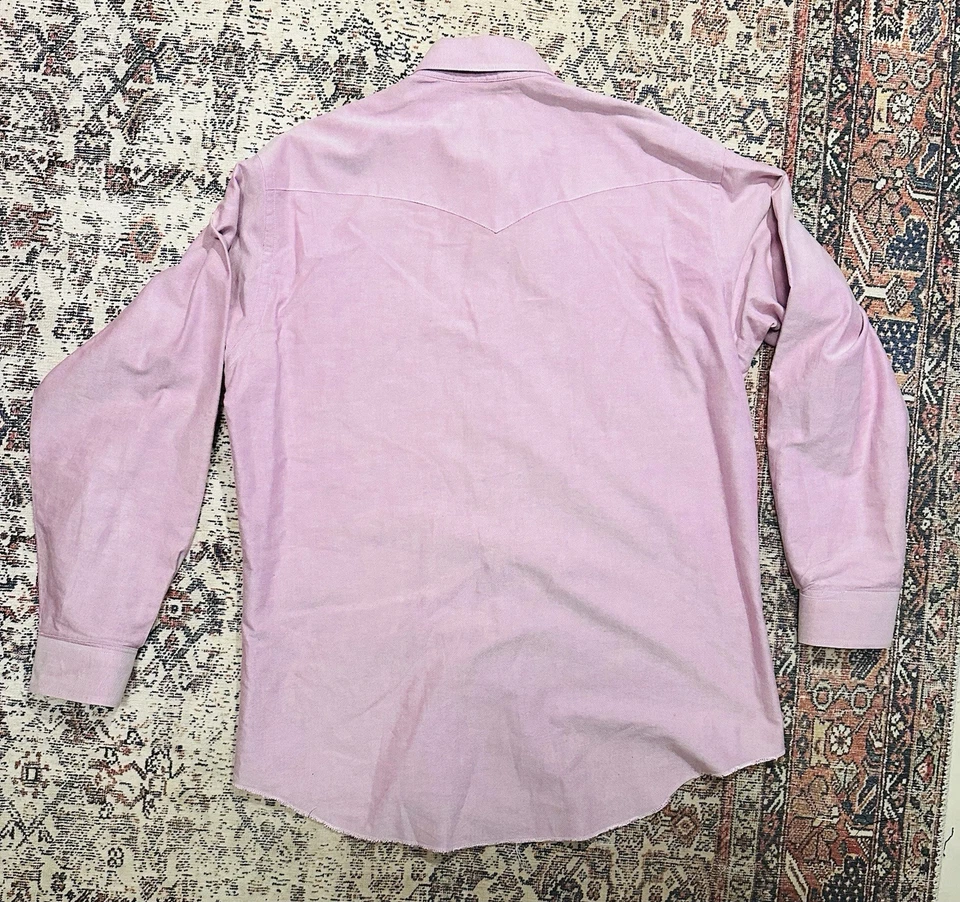 Camisa de vestir Wrangler dorada rosa con botones para hombre Foto 3 de 3