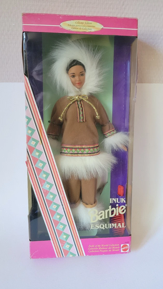 Poupée BARBIE 'INUK ESQUIMAU' Vintage 1996 - Édition Collector 'Poupées Du Monde', Neuve En Boîte
