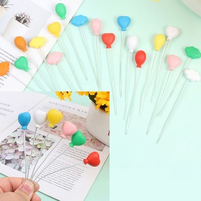 6Pcs/set 1:12 Dollhouse Miniature Colorful Balloon Micro Landscape Accesori JL