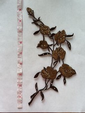9" RHINESTONE ROSE EMBROIDERED IRON ON APPLIQUE a  QUALITY   IRON ON APPLIQUE