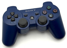 Genuine OEM Sony PlayStation 3 PS3 Azurite Blue DualShock 3 Controller Tested
