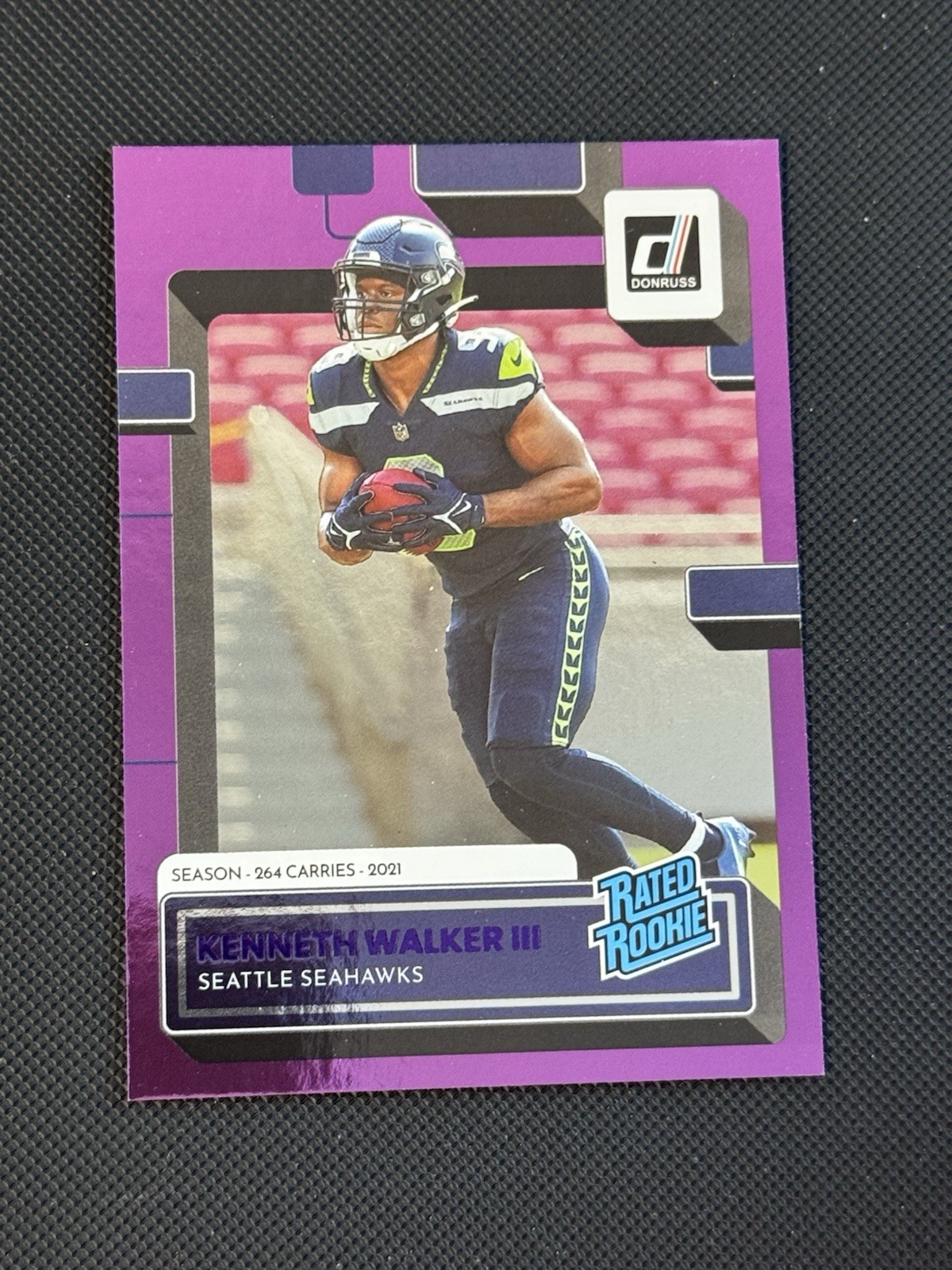 2022 Donruss Kenneth Walker III Season Stat Line Rated Rookie /264 Sea Seahawks