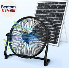 18 Portable Battery Operated Solar Fan Rechargeable Floor Fan Hi-velocity Cor