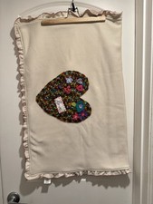 Koala Baby Geothreads Crib Blanket Ruffle Hearts/Flowers Personalized