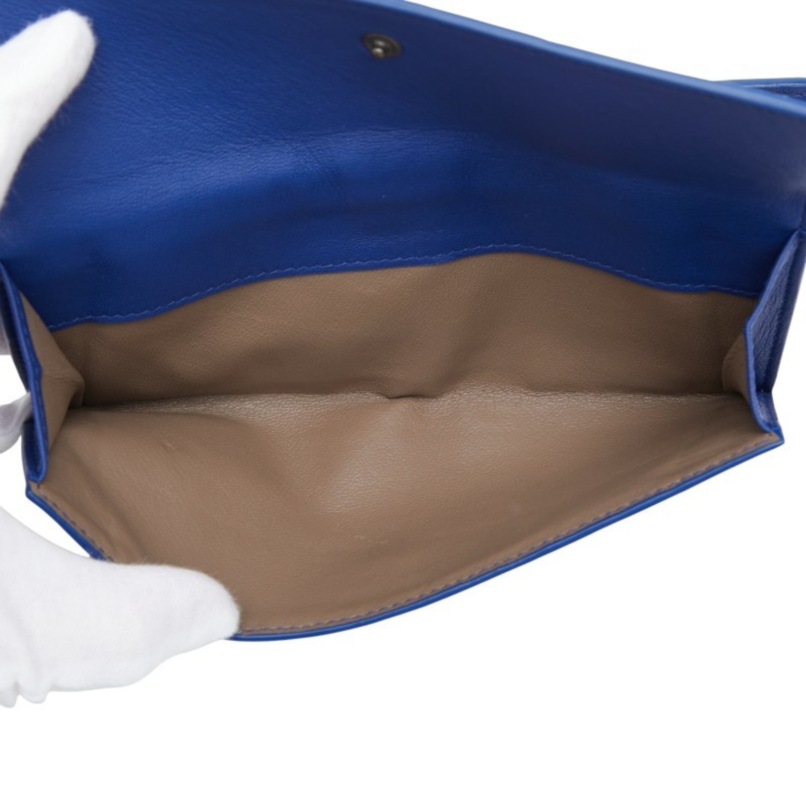 Bottega Veneta Intrecciato Long Wallet, Blue Leather, Women's GZl1fdim thumbnail 8