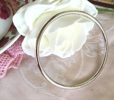 Vintage Jewellery White Gold Golf Bangle Antique Deco Dress Jewelry