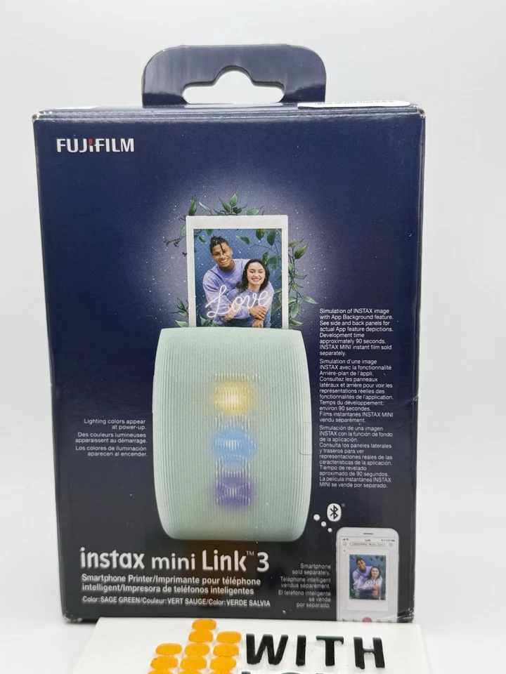 Fujifilm - INSTAX MINI LINK 3 Smartphone Printer - Sage Green - Image 2 of 3