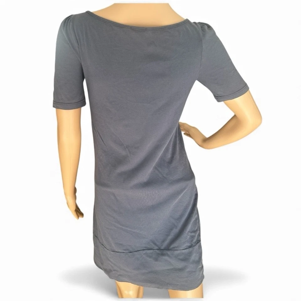 Mini Vestido Camiseta Juicy Couture Hecha en EE. UU. Gris Rosa Logo Corazón Talla S Y2K De Colección Foto 3 de 4