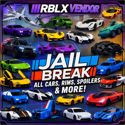 ALL JAILBREAK ITEMS  CLEAN - FASTEST DELIVERY car/color/hyperchrome/texture/rim