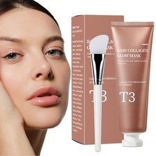 T3 Baby Collagen Glow Mask Lifting Face Masque Moisturizing For Deep Cleansin